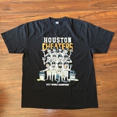 Undefeated Houston Cheaters T-Shirt 2017 World Champion Astros Size XL Mens