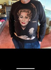 Mommie Dearest Boardroom Face Sweater Cotton / Poly Blend Camp Faye Dunaway