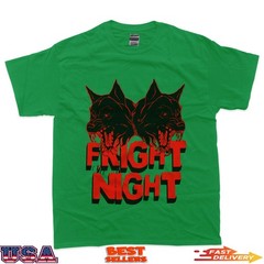 Fright Night Double Hellhound Horror Art T-Shirt