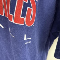 90s New York Yankees Baseball Cotton T-Shirt with white and red text and logo