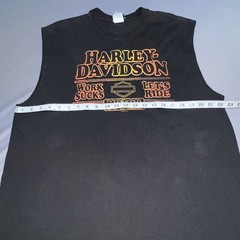 Harley Davidson 09′ Sleeveless Louisiana Work Sucks-Lets Ride Men’s XL Blk -5743