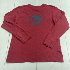 The Normal Brand Red Long Sleeve Pocket T Shirt Mens Size Large