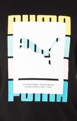 PUMA SHORT SLEEVE SUMMER COURT GRAPHIC T-SHIRT BLACK/MULTICOLOR 845810-01