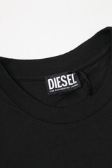 Diesel T-Diego Just K45 Mens T-Shirt Black Neon Size L Cotton 80$ Crew Neck S/S