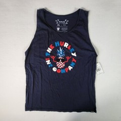 Hurley Men’s Favorite fruit Bros Jersey graphic tank-top XLarge Dark Blue