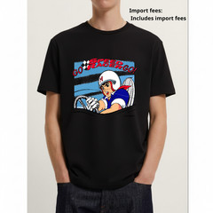 Vintage 1992 Stanley Desantis Race Car Graphic White Unisex T-Shirt