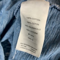 Wallace & Barnes T-Shirt Mens Small Indigo Blue Slub Cotton Pocket Tee A2420