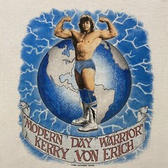 Kerry Von Erich “Modern Day Warrior” Men’s L T-Shirt 1985 Southwest Sports