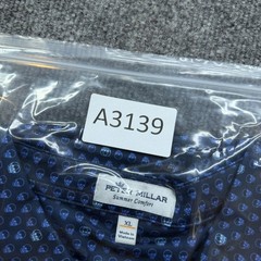 Peter Millar Summer Comfort Polo Shirt Men’s XL Navy Blue Skull Print Golf