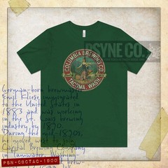Columbia Brewing Company Tacoma 1900 Vintage Men’s T-shirt