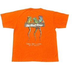 Vintage Graphic T-Shirt Iguanas Double Sided Men’s Large Heavyweight Cotton