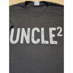 Port & Company Mens Uncle Squared Graphic T-Shirt Black Cotton Large