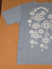 Vintage Rare Y2K South Pole CHROME HEARTS Style T-Shirt Cross Blessed Saint Sz M