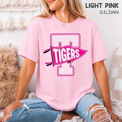 Custom School Mascot Shirt Gingham Varsity Letter Personalized School Spirit Tee