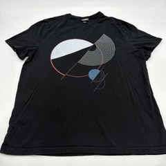 Express T-shirt Men L Black Graphic Print .#47216