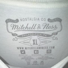 Mitchell & Ness SLAM Shaq Graphic Tee Men’s XL White Crew Neck Short Sleeve