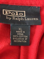 Polo Ralph Lauren Men’s XL Red Tshirt