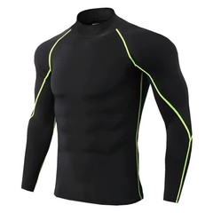Men Compression Sport T-Shirt Quick Dry Fitness Running Gym Tight Long Sleeve 28