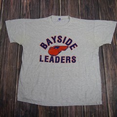 Vintage Bayside Leaders Shirt Mens Large Russell Athletic NuBlend USA 90s Tee