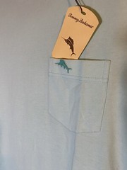 Tommy Bahama T-Shirt Pocket Mens Small Beach Outdoors Preppy Casual Style Adult