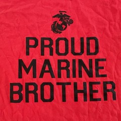 Proud Marine Brother T-Shirt In Red United States Marines – NWT – SZ Large