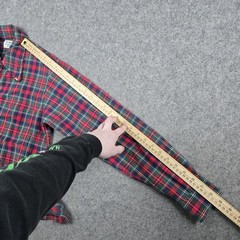 Vintage Selkirk Shirt Mens Small Red 70s 80s Button Up Plaid Woven Flannel USA