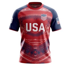 USA Soccer Jersey Shirt American Flag Patriotic Unisex Fan Tee