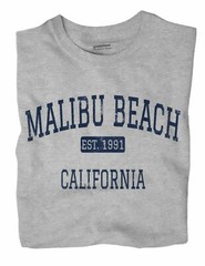 Malibu Beach California CA T-Shirt EST
