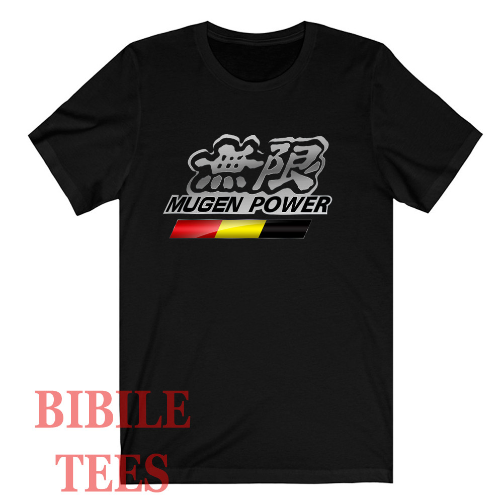 MUGEN POWER Japan Racing Black T-Shirt Size S to 5XL