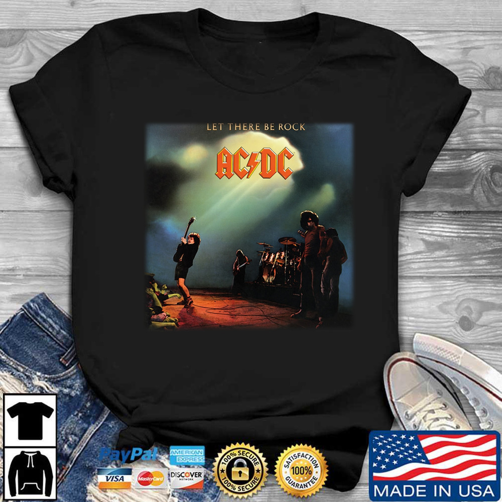 AC DC Let There Be Rock Black All sizeTee Shirt Gift Funny NG4006
