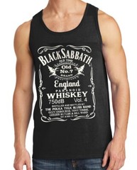 BLACK SABBATH WHISKEY Rock Band Black Tank Top Men’s Sizes