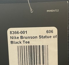 NEW Nike Men’s NYC Only Exclusive Statue of Liberty Knicks Brunson T-Shirt Sz L