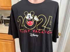 Mickey Mouse Family Vacatio 2024 Disney Short Sleeve T Shirt Mens 3X NEW