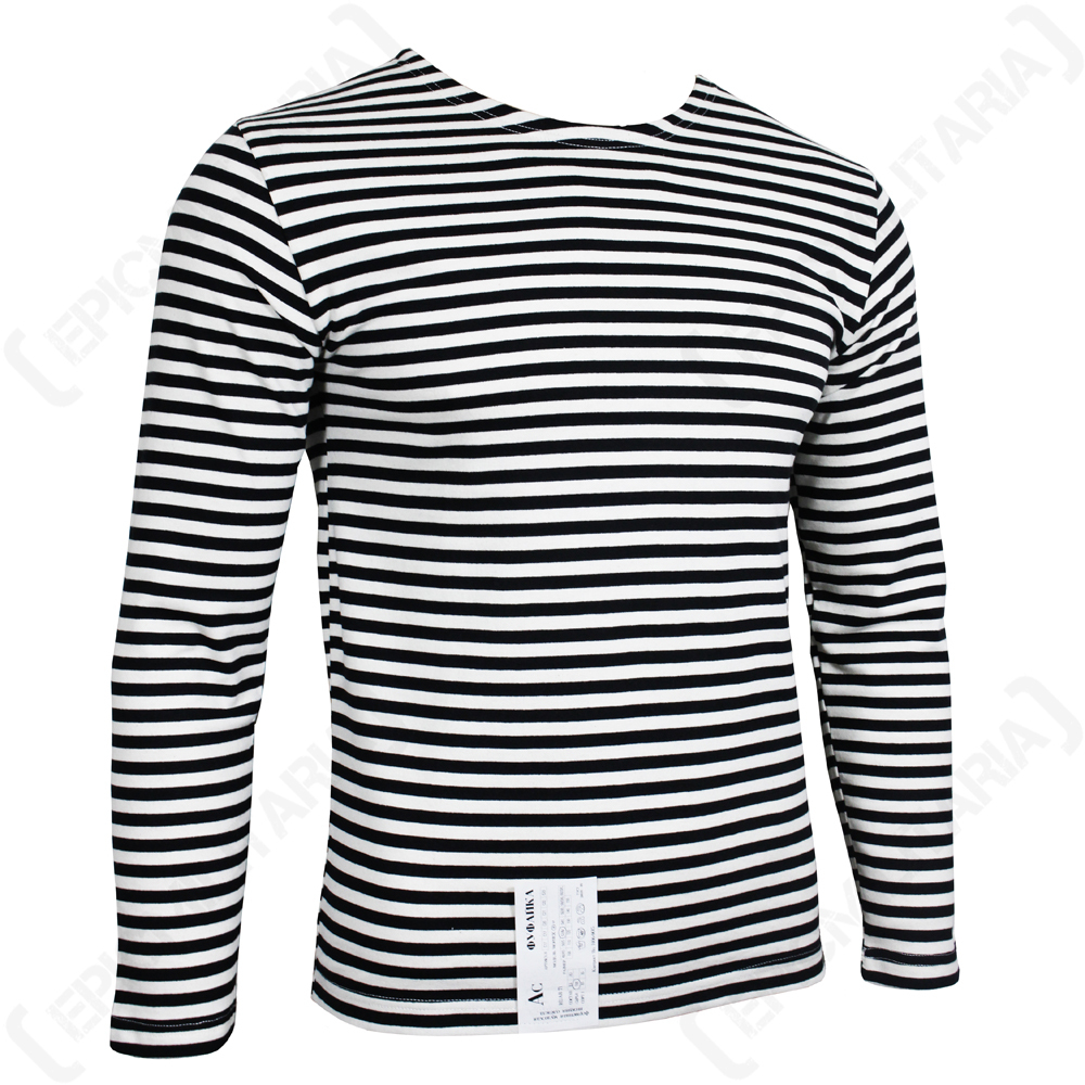 Genuine Russian Marine Telnyashka – 100% Cotton Striped Long Sleeved T-Shirt New