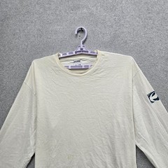 VINTAGE Split Men Shirt XL Off White Logo Long Sleeve Y2K Skater READ