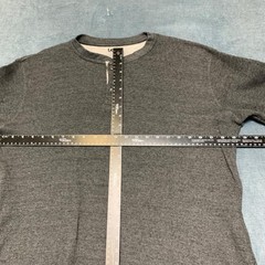 Lee Thermal Shirt Mens XL Gray Waffle Knit Regular Fit Outdoor Henley Neck