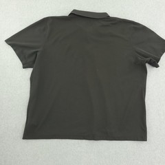 The North Face Polo Shirt Mens 2XL Short Black 1/4 Zip Performance Stretch