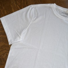 Duluth Trading Co. Men’s 40 Grit L Standard Fit Untucked Length White T-Shirt