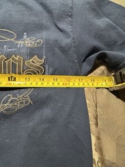 Vintage Short Sleeve Shirt – Las Vegas Appliqué – Blue Size S – EUC