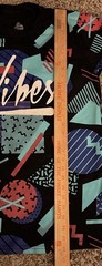 Launder Vibes Geometric Graphic M Long Sleeve Shirt Black Purple Pink