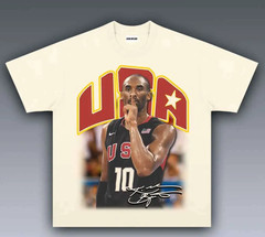 USA Kobe Vintage Style T Shirt 100% Cotton Basketball Star Tee