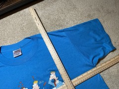 Vintage Backfield In Moon Cartoon Sex Dirty Humor Men’s XL T-shirt Turquoise 90s