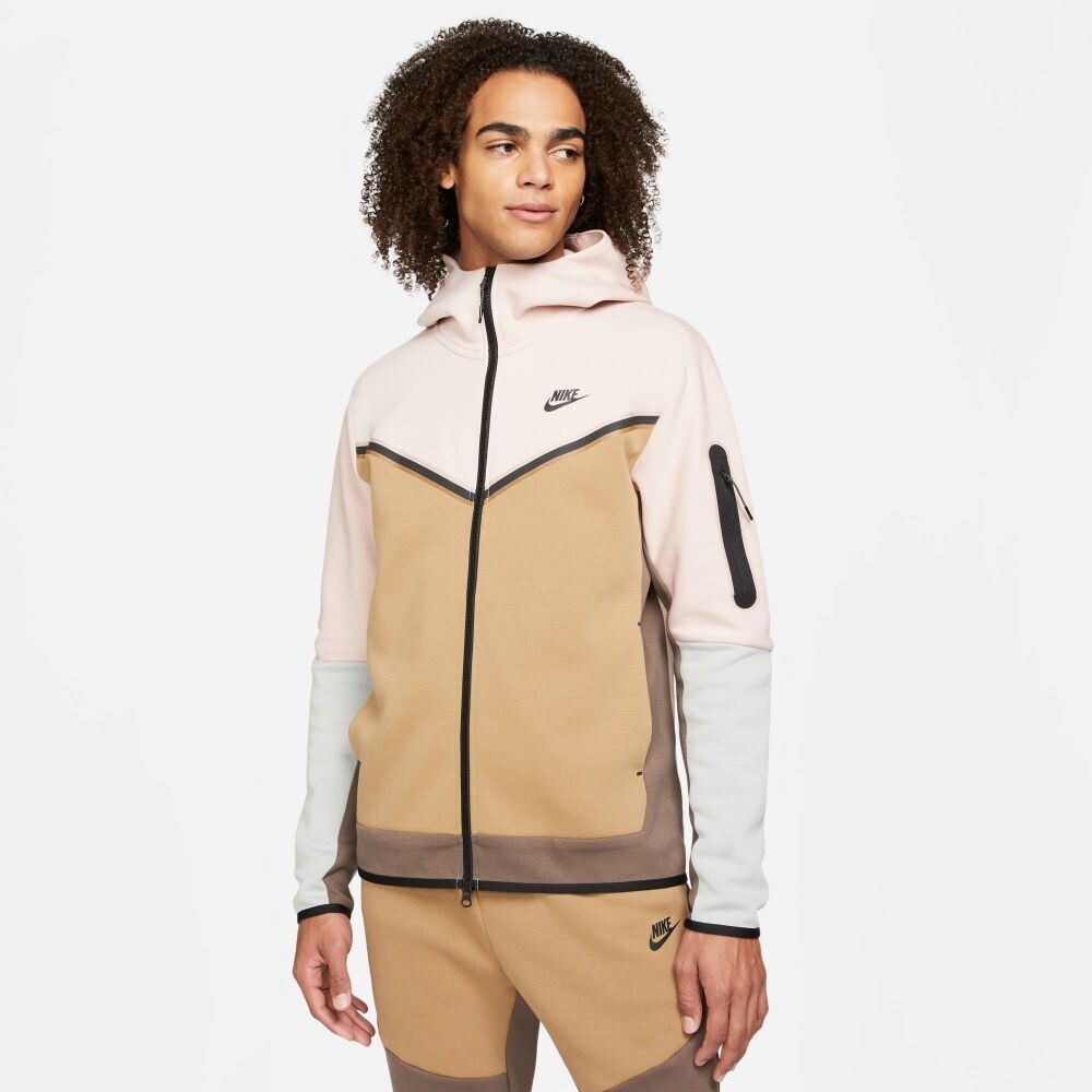 Nike Tech Fleece Full-Zip Men’s Hoodie Pink-Driftwood CU4489-601