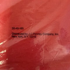 Vintage JC Penney Tank Top Shirt Mens Size Large L Red Combed Cotton Sleeveless