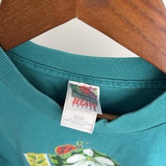Vintage 90s Flower Cute Ladybug Mens M Retro Single Stitch Nature Tee
