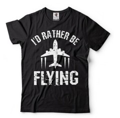 I’d Rather Be Flying Airplane Pilot Shirt Flying Gift Tee Pilot Shirts For Men