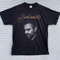 VINTAGE Andrea Bocelli Shirt Adult Large Mens L SENTIMENTO Graphic Print Tee