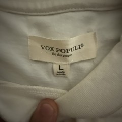 Vox Populi Saint Angel Cherub Graphic Patch T Shirt Mens White NWT L Tee