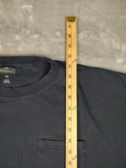 Dickies Shirt Mens 4XL Blue Pocket Tee Cotton Big Tall Crew Neck Workwear