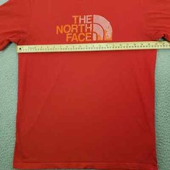 The North Face Shirt Mens Large Red Spellout Large Logo Outdoors Classic Fit